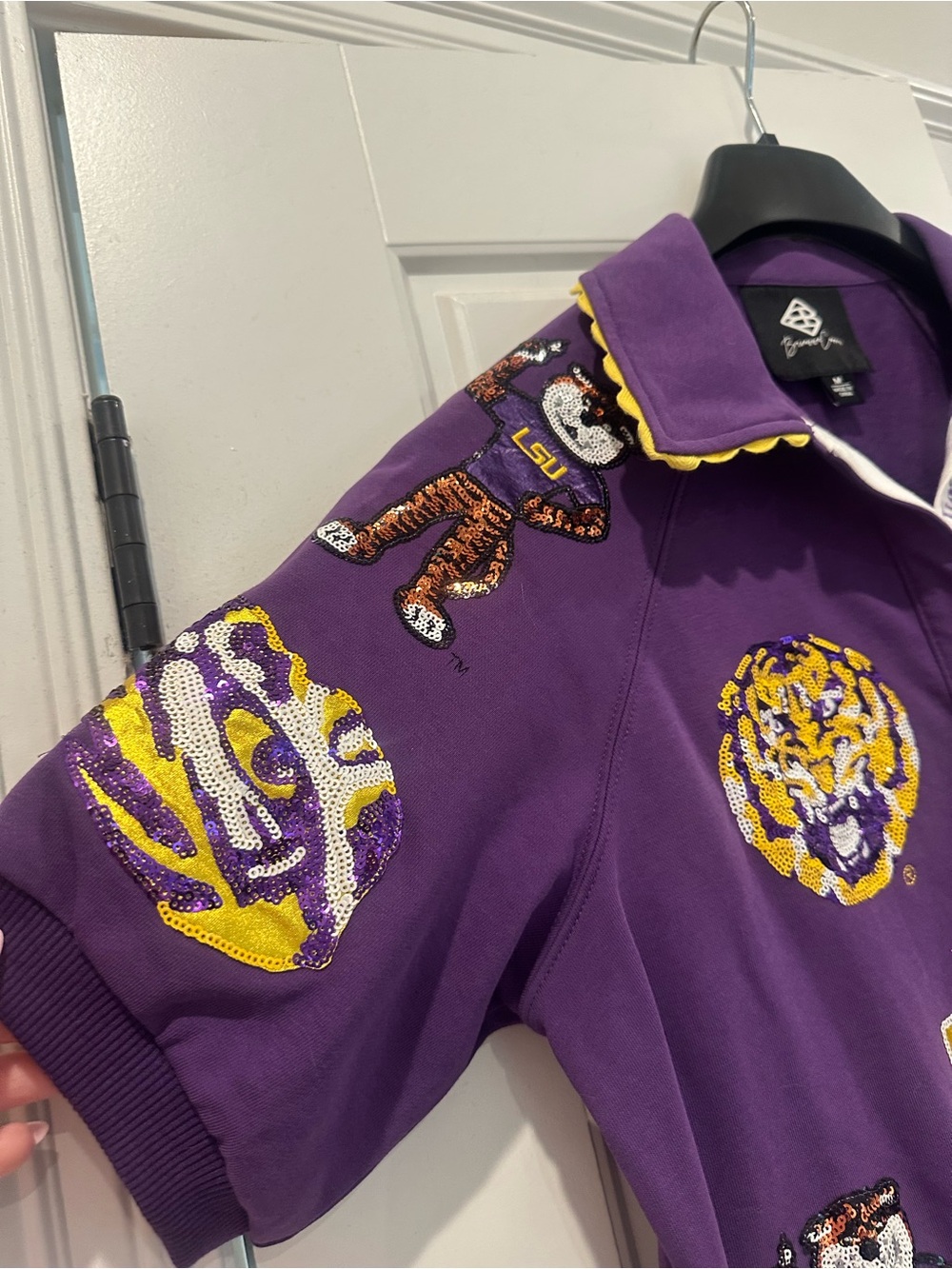 LSU Purple Polo Mini Dress by Collegiate Brand - Picture 6 of 7